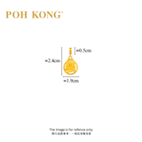POH KONG 916/22K Yellow Gold Happy Love Roses Pendant