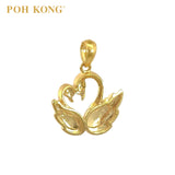 POH KONG 916/22K Yellow Gold Happy Love Swans In Love Pendant (2018)