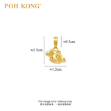 POH KONG 916/22K Yellow Gold Teddy Bear With Heart Shape Pendant
