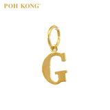 POH KONG 916/22K Yellow Gold Exquisite Alphabet Pendant G