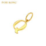 POH KONG 916/22K Yellow Gold Exquisite Alphabet Pendant Q