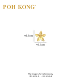 POH KONG 916/22K Yelllow Gold Anggun Melur Earring L Size
