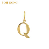 POH KONG 916/22K Yellow Gold Exquisite Alphabet Pendant Q