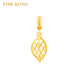 POH KONG 916/22K Yellow Gold Anggun Leaf Net Pendant