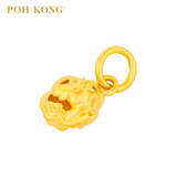 POH KONG 916/22K Yellow Gold Unicorn with Cloud Pendant