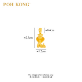 POH KONG 916/22K Yellow Gold Auspicious Prince Snake Pendant