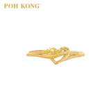 POH KONG 916/22K Yellow Gold Eternal Heart Ring