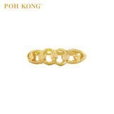 POH KONG 916/22K Yellow Gold Four Circles Ring