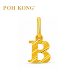 POH KONG 916/22K Yellow Gold Exquisite Alphabet Pendant B