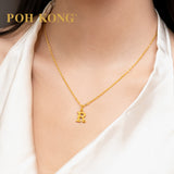 POH KONG 916/22K Yellow Gold Exquisite Alphabet Pendant R