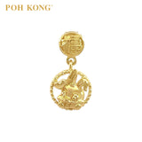 POH KONG 916/22K Yellow Gold Auspicious Rolling of Fortune Pendant