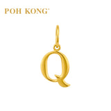 POH KONG 916/22K Yellow Gold Exquisite Alphabet Pendant Q