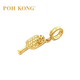 POH KONG 916/22K Yellow Gold Anggun Pickleball Pendant