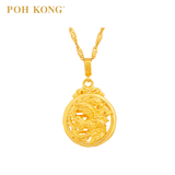 POH KONG 916/22K Yellow Gold Happy Love Phoenix Pendant