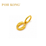 POH KONG 916/22K Yellow Gold Exquisite Alphabet Pendant O