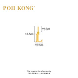 POH KONG 916/22K Yellow Gold Exquisite Alphabet Pendant L