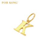 POH KONG 916/22K Gold Exquisite Alphabet Pendant K