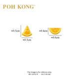 POH KONG 916/22K Yellow Gold Sweet Watermelon Stud Earrings