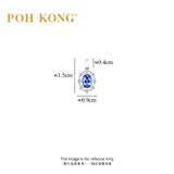 POH KONG 750/18K White Gold Celestial Blue Sapphire Diamond Pendant