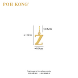 POH KONG 916/22K Yellow Gold Exquisite Alphabet Pendant Z