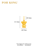 POH KONG 916/22K Yellow Gold Mini Teddy Bear Pendant