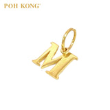 POH KONG 916/22K Yellow Gold Exquisite Alphabet Pendant M