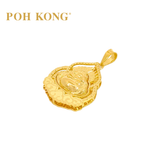 POH KONG 999/24K Yellow Gold Exquisite Buddha Pendant