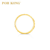 POH KONG 916/22K Yellow Gold Tranz Square Shape Collection Ring