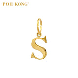 POH KONG 916/22K Gold Exquisite Alphabet Pendant S