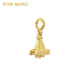 POH KONG 916/22K Yellow Gold Vintage Propeller Plane Pendant