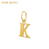 POH KONG 916/22K Gold Exquisite Alphabet Pendant K
