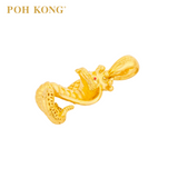 POH KONG 916/22K Yellow Gold Auspicious Prince Snake Pendant