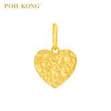POH KONG 916/22K Yellow Gold Irregular Heart Pendant