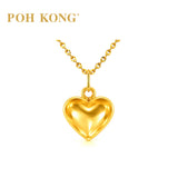POH KONG 916/22K Yellow Gold Puffed Heart Pendant