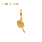 POH KONG 916/22K Yellow Gold Anggun Pickleball Pendant