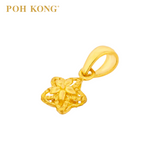 POH KONG 916/22K Yellow Gold Anggun Star Shape Jasmine Pendant
