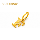 POH KONG 916/22K Yellow Gold Exquisite Alphabet Pendant F