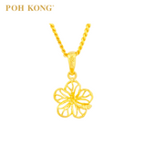 POH KONG 916/22K Yellow Gold Anggun Bunga Raya Pendant