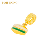 POH KONG Karya Anggun 916/22K Yellow Gold Kuih Talam Charm