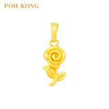 POH KONG 916/22K Yellow Gold Roses Pendant