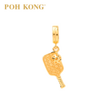 POH KONG 916/22K Yellow Gold Anggun Pickleball Pendant
