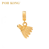POH KONG 916/22K Yellow Gold Anggun Shuttlecock Pendant