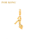 POH KONG Karya Anggun 916/22K Yellow Gold High Heels Pendant