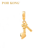POH KONG Karya Anggun 916/22K Yellow Gold High Heels Pendant