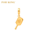 POH KONG 916/22K Yellow Gold Anggun Pickleball Pendant