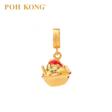 POH KONG 916/22K Yellow Gold Anggun ABC Air Batu Campur Pendant