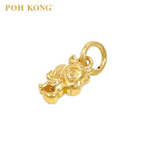 POH KONG 916/22K Yellow Gold Angel Unicorn in Love Pendant