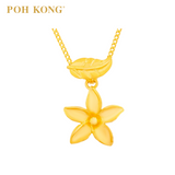 POH KONG 916/22K Gold Anggun Lily Flower Pendant