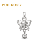 POH KONG 375/9K White Gold Butterfly Pendant