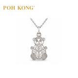 POH KONG 750/18K White Gold Bear Pendant